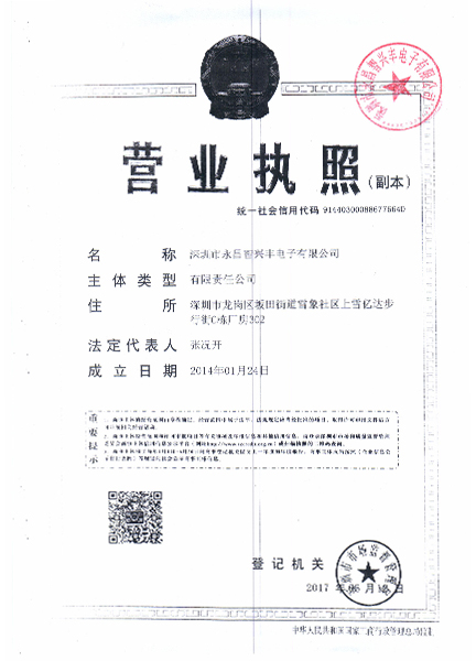 New business license-third floor